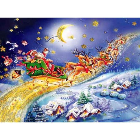 Merry Christmas  | Santa Claus | Square Diamond