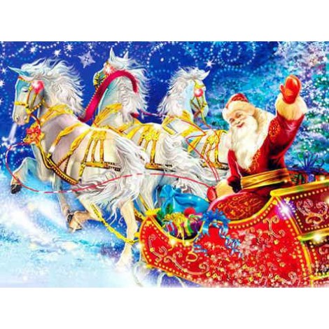 Merry Christmas  | Santa Claus | Square Diamond
