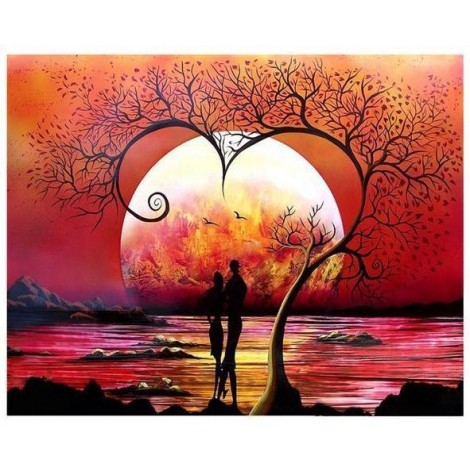 Love Trees | 5D Diamond Painting | Round Diamond