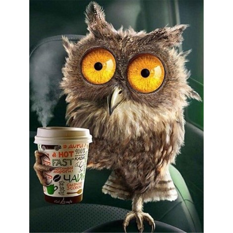 Owls | 5D Diamond Painting | Square Diamond
