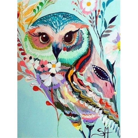 Owls | 5D Diamond Painting | Square Diamond