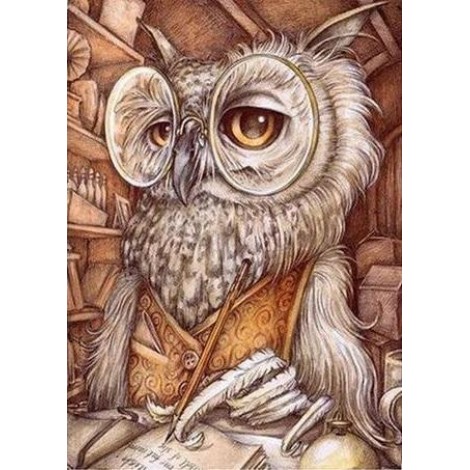 Owls | 5D Diamond Painting | Round Diamond