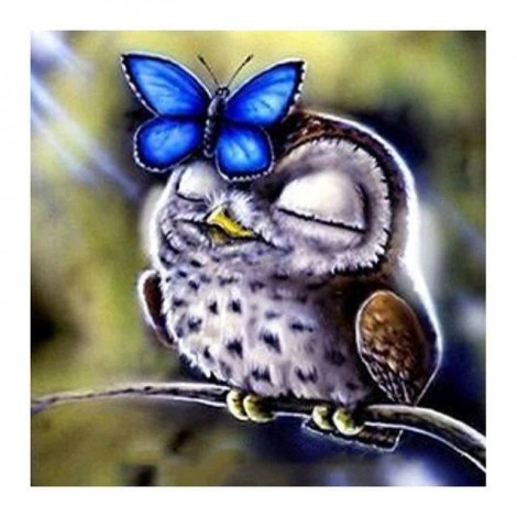 Owls | 5D Diamond Painting | Round Diamond