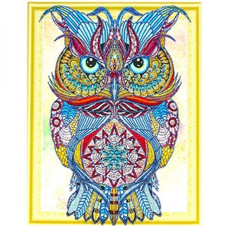 Owls | 5D Diamond Painting | Partial | Special-shaped Diamond