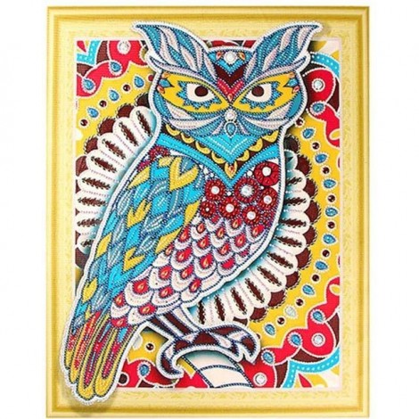 Owls | 5D Diamond Painting | Partial | Special-shaped Diamond