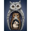 Owls Family | 5D Diamond Painting | Round Diamond