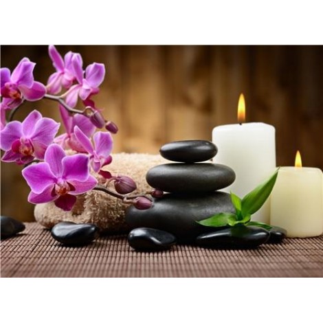 Orchid Stone | 5D Diamond Painting | Square Diamond
