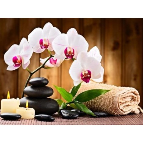 Orchid Stone | 5D Diamond Painting | Square Diamond