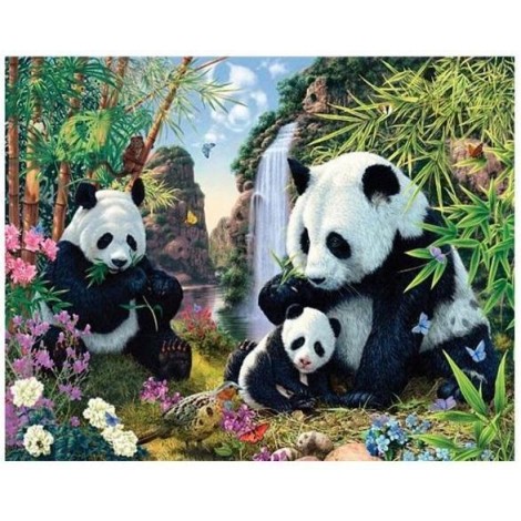 Panda | 5D Diamond Painting | Round Diamond