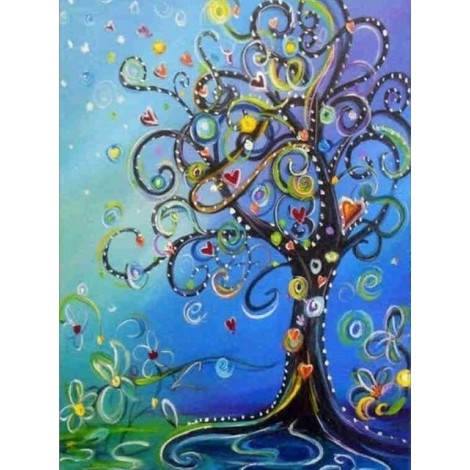 Love Tree | 5D Diamond Painting | Square Diamond