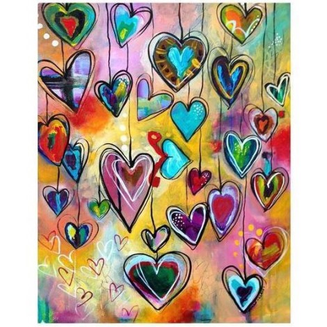 Love Heart | 5D Diamond Painting | Square Diamond