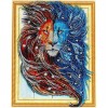 Lion | 5D Diamond Painting | Partial | Special-shaped Diamond