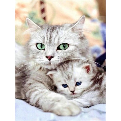 Kitties | 5D Diamond Painting | Round Diamond