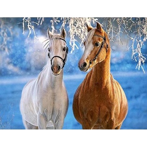 Horses | 5D Diamond Painting | Square Diamond