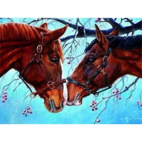 Horses | 5D Diamond Painting | Square Diamond