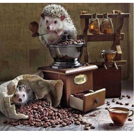 Hedgehog | 5D Diamond Painting | Square Diamond