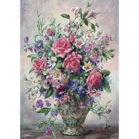 Flowers | 5D Diamond Painting | Square Diamond