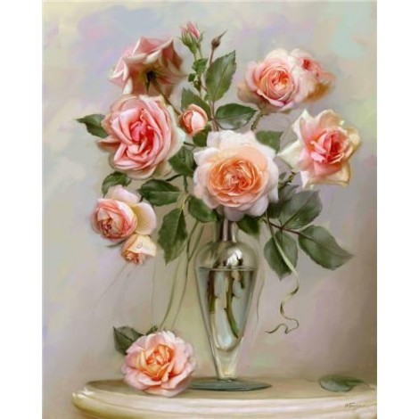 Flowers | 5D Diamond Painting | Square Diamond