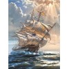 Sailboat | 5D Diamond Painting | Square Diamond