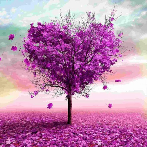 Romantic Tree | 5D Diamond Painting | Round Diamond