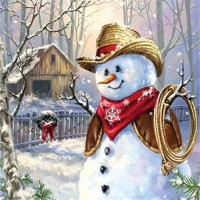 Snowman | Square Diamond