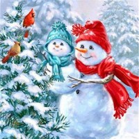Snowman | Square Diamond