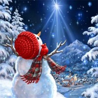 Snowman | Square Diamond