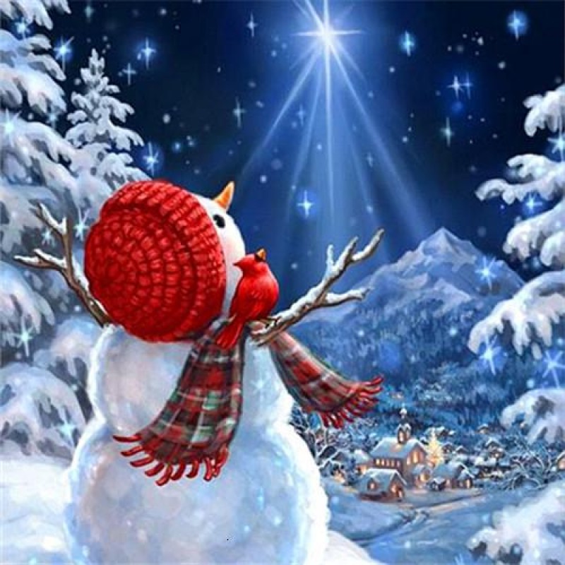 Snowman | Square Dia...