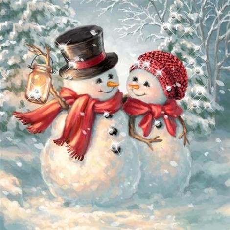 Snowman | Square Diamond