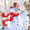 Snowman | Square Diamond