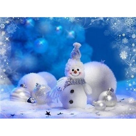 Snow man | 5D Diamond Painting | Square Diamond