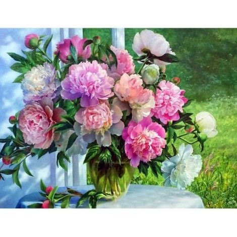 Flowers | 5D Diamond Painting | Square Diamond