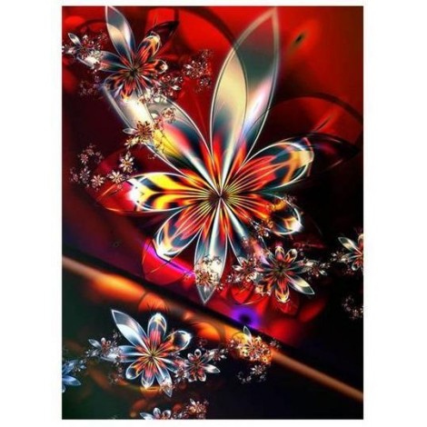 Flowers | 5D Diamond Painting | Round Diamond