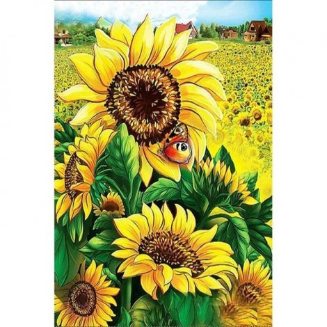 Flowers | 5D Diamond Painting | Round Diamond