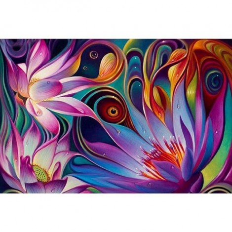 Flowers | 5D Diamond Painting | Round Diamond