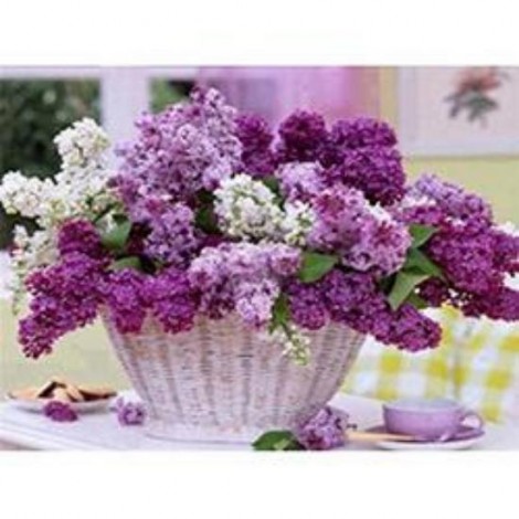 Flowers | 5D Diamond Painting | Round Diamond