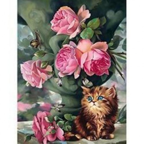 Flowers | 5D Diamond Painting | Round Diamond