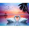 Swans | 5D Diamond Painting | Square Diamond