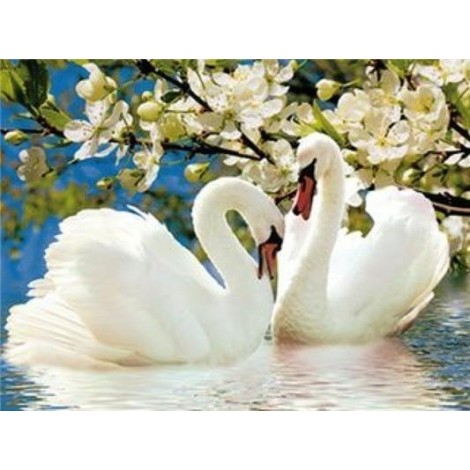 Swan | 5D Diamond Painting | Round Diamond