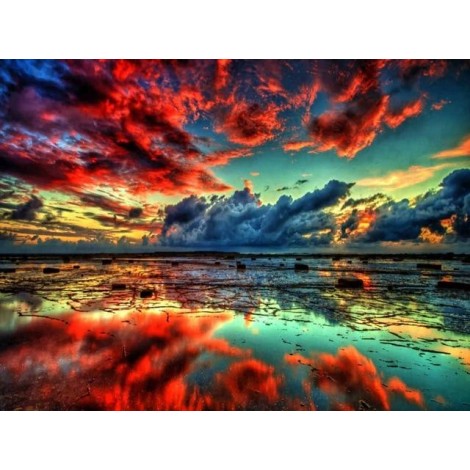 Sunset | 5D Diamond Painting | Square Diamond