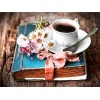 Flowers & Coffee | 5D Diamond Painting | Square Diamond