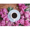 Flowers & Coffee | 5D Diamond Painting | Square Diamond