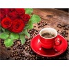 Flowers & Coffee | 5D Diamond Painting | Square Diamond