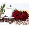 Flowers & Coffee | 5D Diamond Painting | Square Diamond