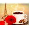 Flowers & Coffee | 5D Diamond Painting | Square Diamond
