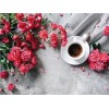 Flowers & Coffee | 5D Diamond Painting | Square Diamond