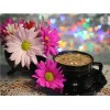 Flowers & Coffee | 5D Diamond Painting | Square Diamond