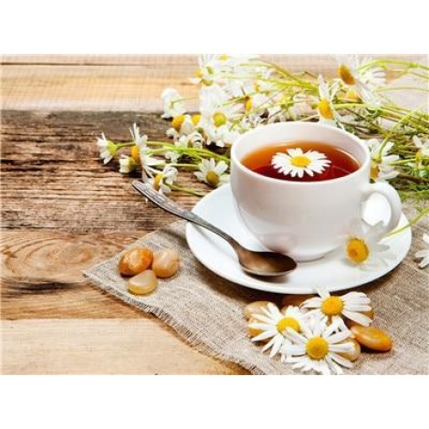 Flowers & Coffee | 5D Diamond Painting | Square Diamond