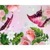 Flowers & Butterflies | 5D Diamond Painting | Square Diamond