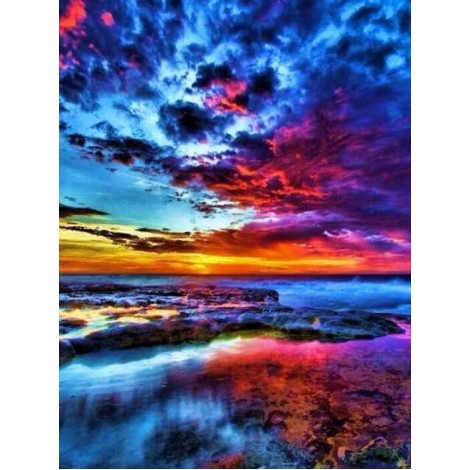 Sunset | 5D Diamond Painting | Square Diamond